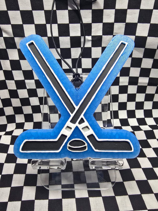 Hockey Sticks with puck silicone Freshie mold