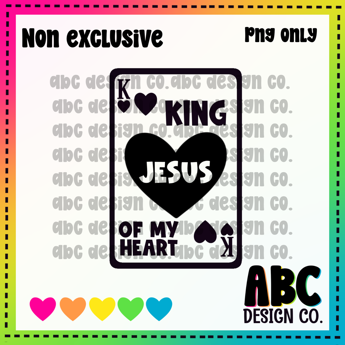 King of my heart - Jesus - NON Exclusive PNG - digital download