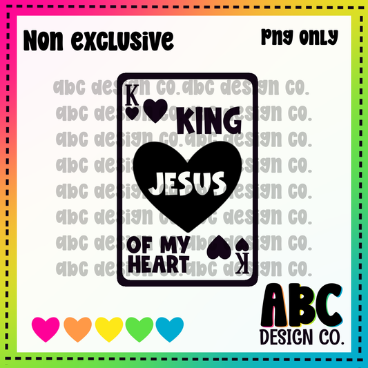 King of my heart - Jesus - NON Exclusive PNG - digital download