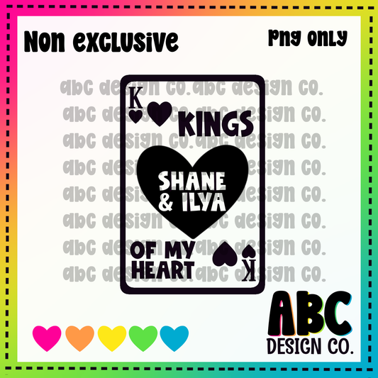 King of my heart - Shane & Ilya- NON Exclusive PNG - digital download