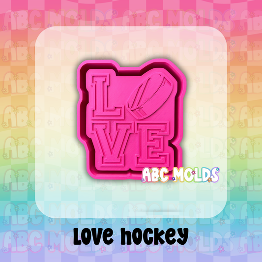 Love Hockey Silicone Mold