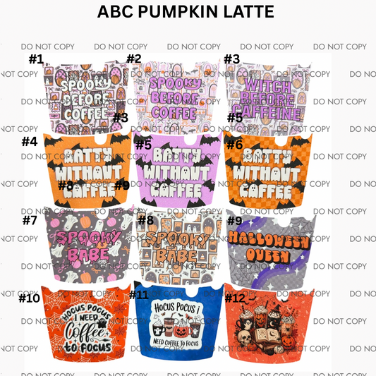 ABC PUMPKIN LATTE CARDSTOCK - sold & shipped by Kaleidoscope Kreationss