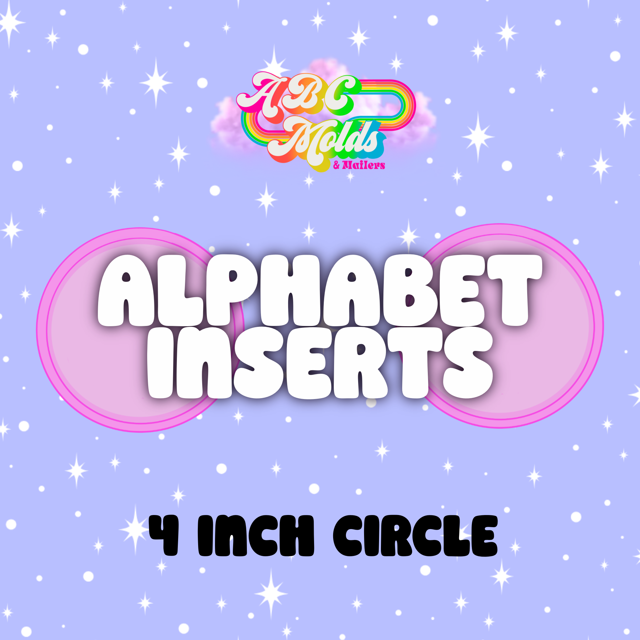 Alphabet Circle Inserts - Individual Listing – ABC MOLDS LLC