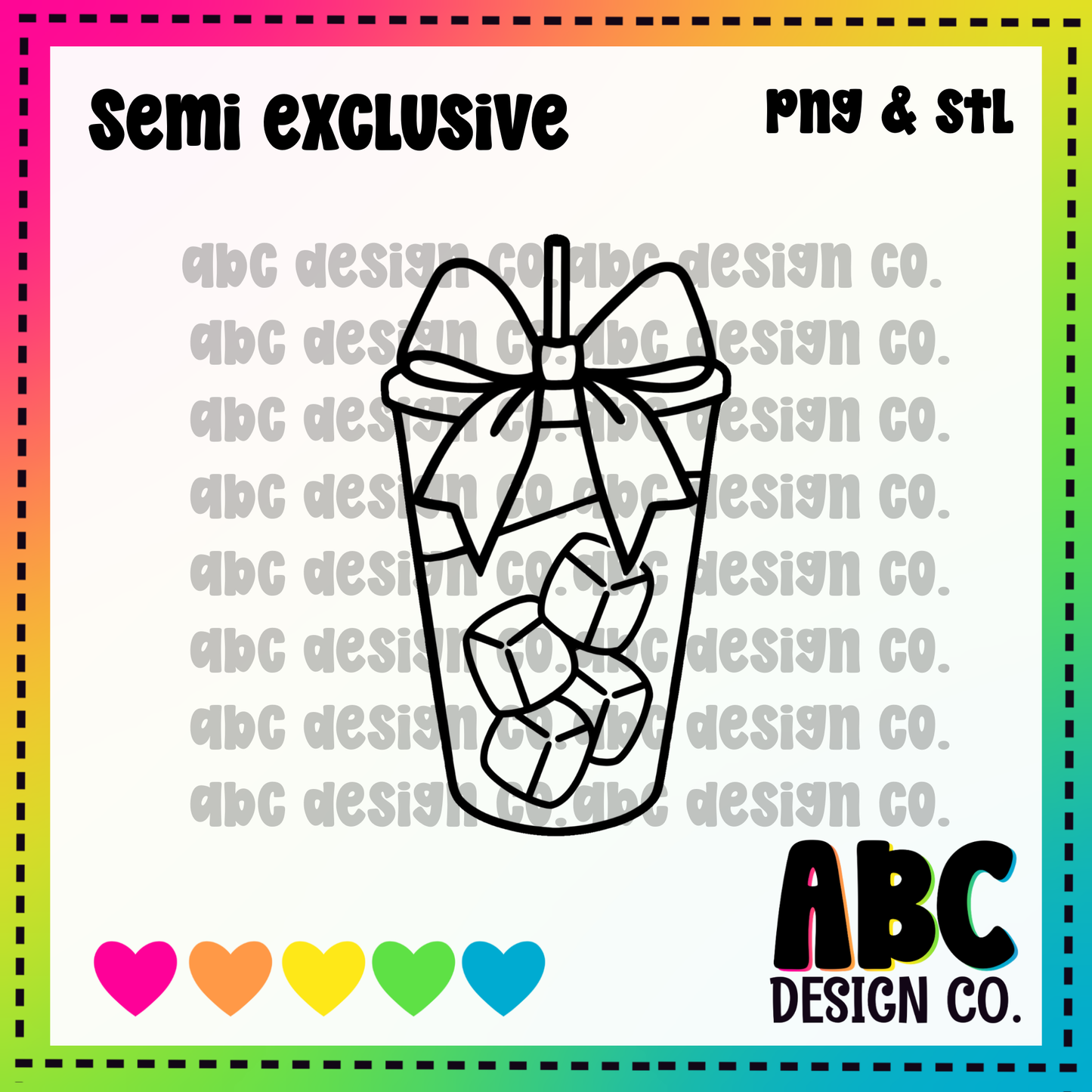 Bow cup PNG & STL - Semi-Exclusive - digital download