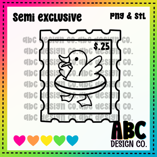 Duck stamp PNG & STL - Semi-Exclusive - digital download