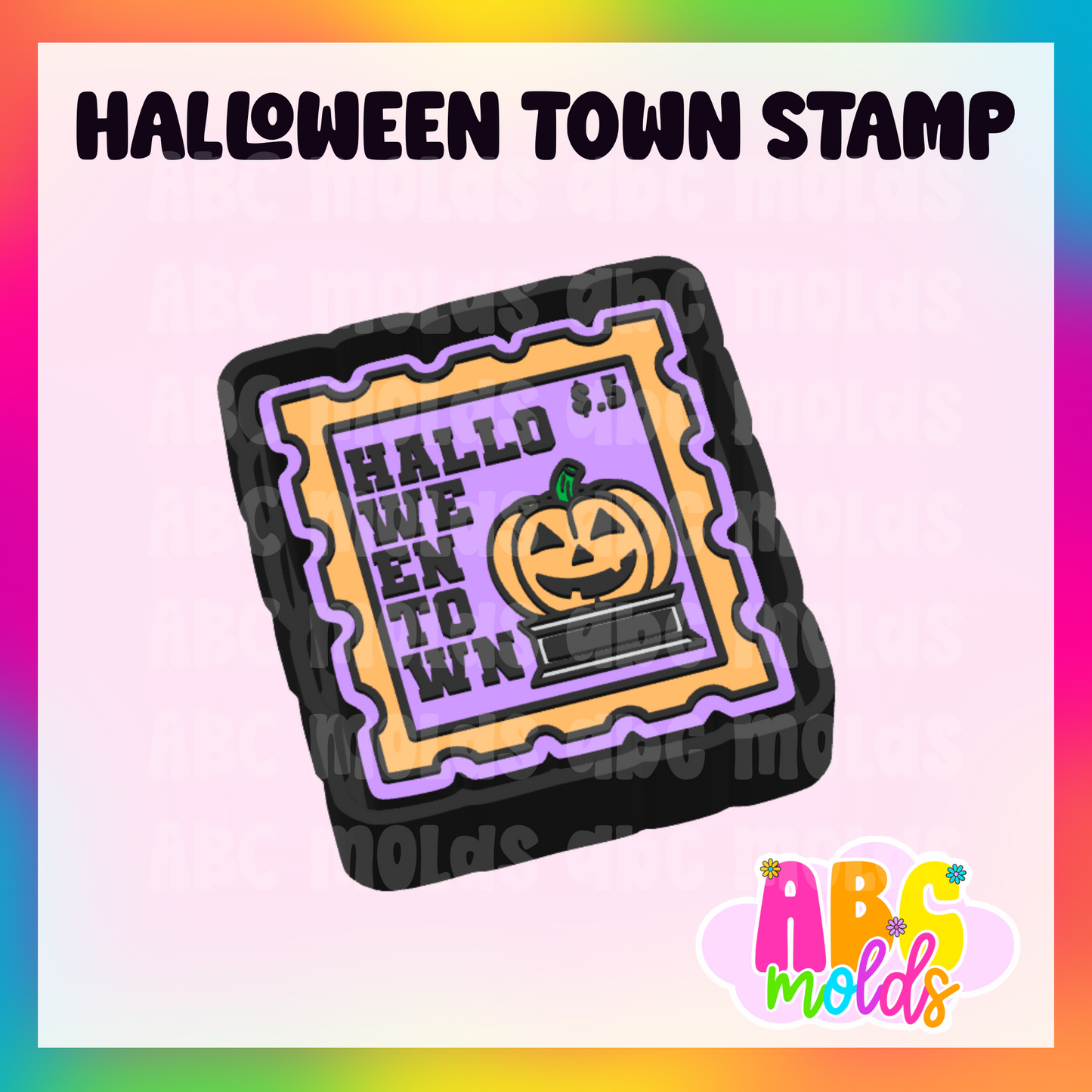 Halloween town Stamp - Silicone Freshie Mold