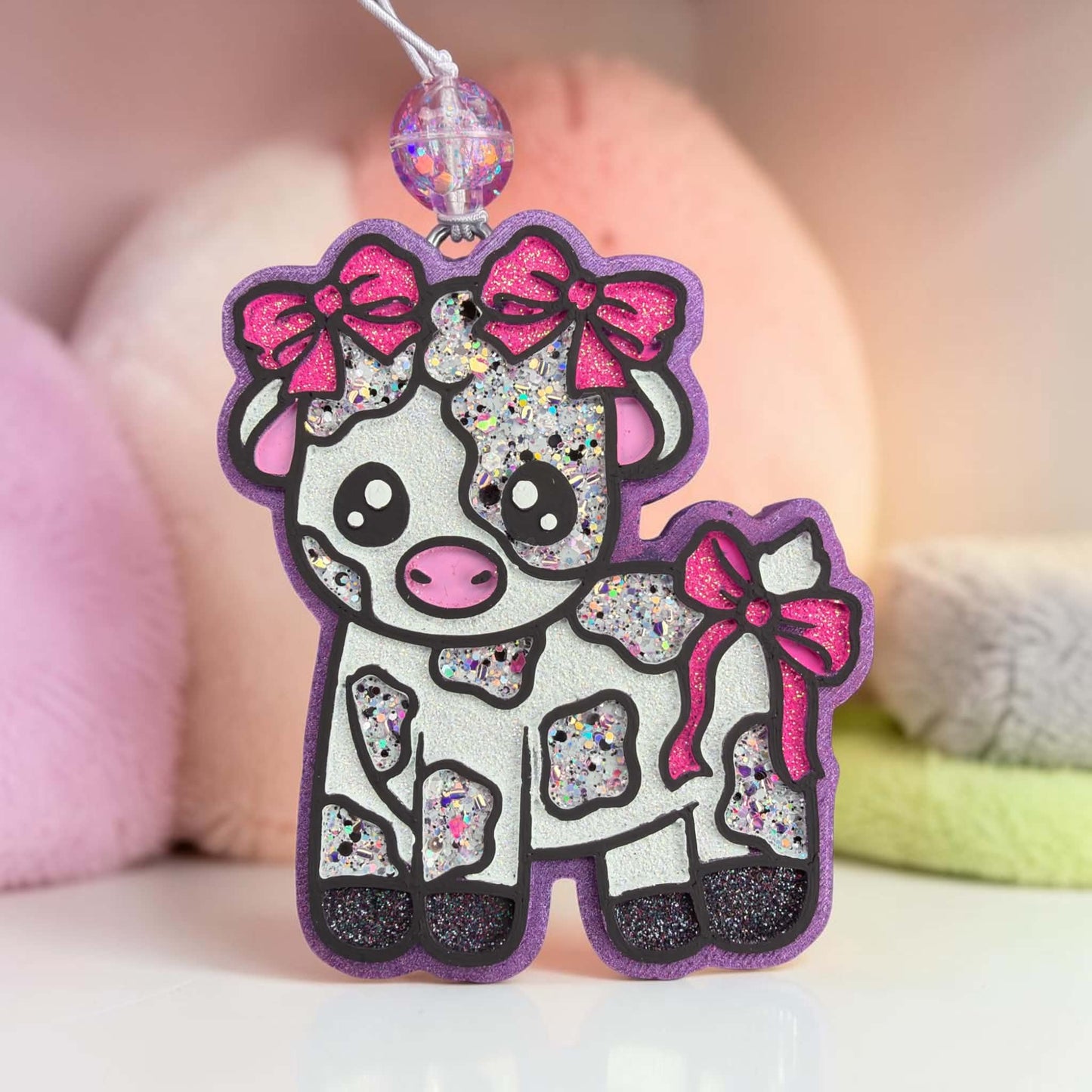 ZR Bow Cow - Silicone Freshie Mold