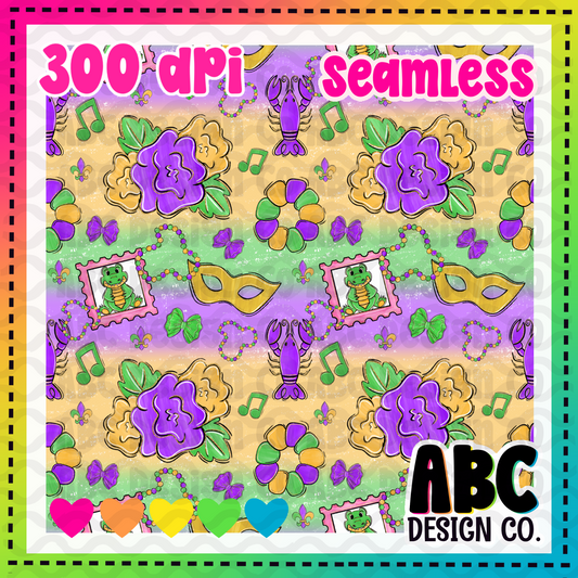 Mardi Gras inspired Seamless