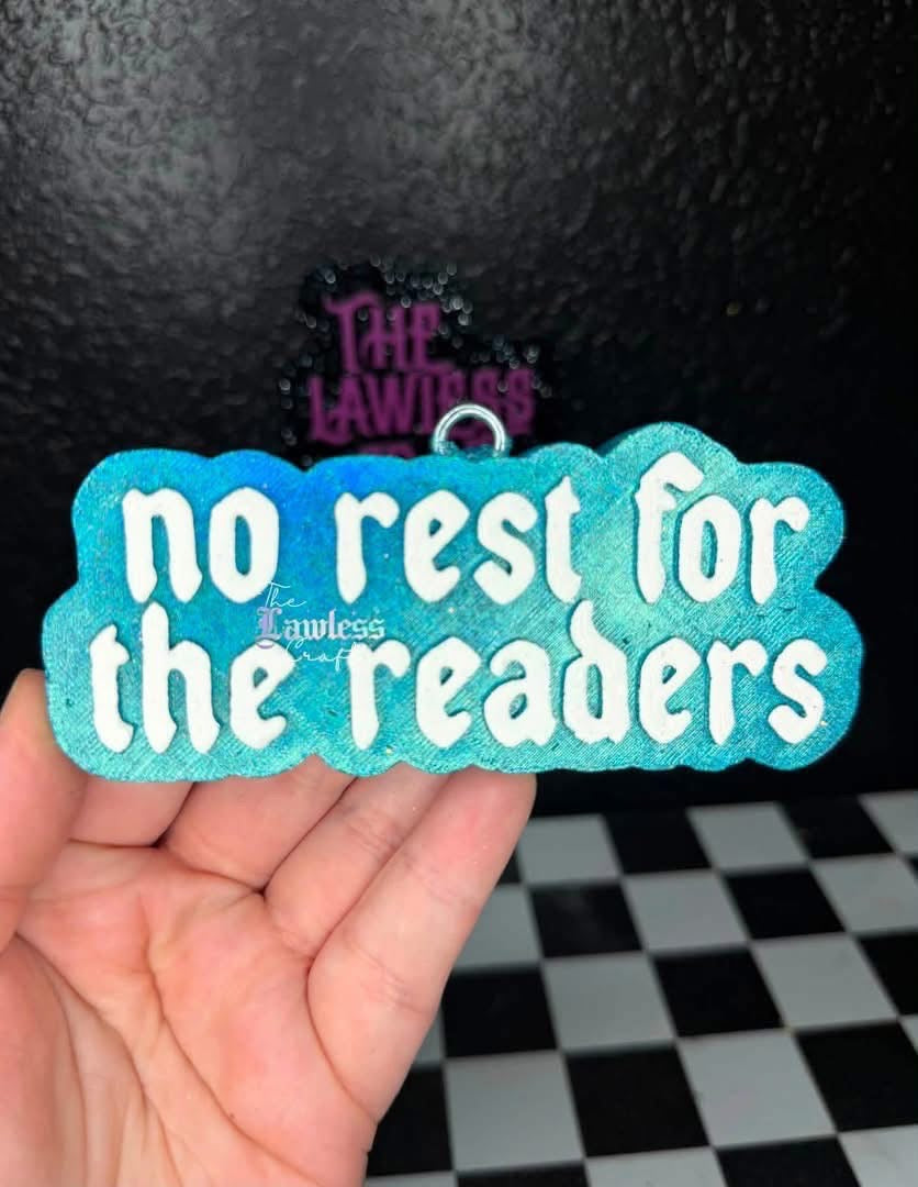 No rest for the readers Silicone Freshie Mold