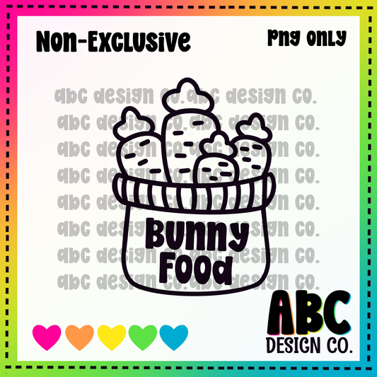 Bunny food PNG - NON Exclusive - digital download