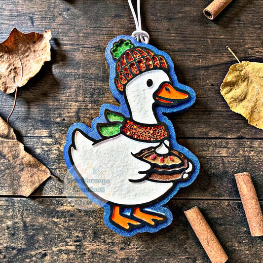 Goose with pie Silicone Freshie Mold