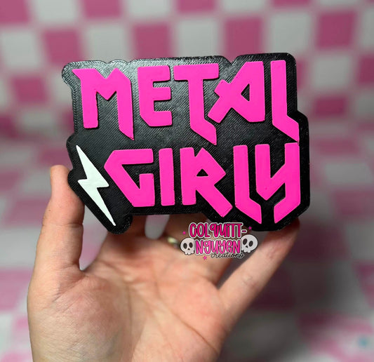 Metal Girly Silicone Freshie Mold