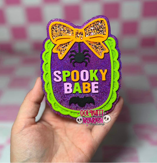 Spooky Babe Frame Silicone Freshie Mold