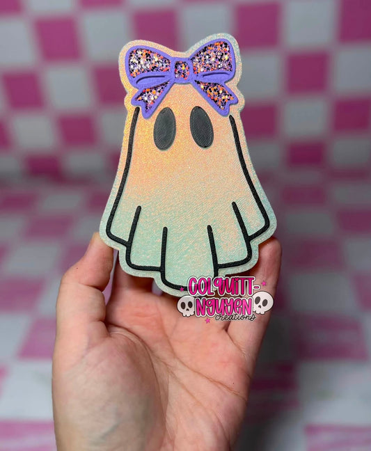 Bow Ghost Silicone Freshie Mold