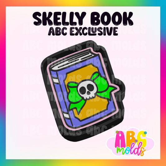 Skull Book Silicone Freshie Mold