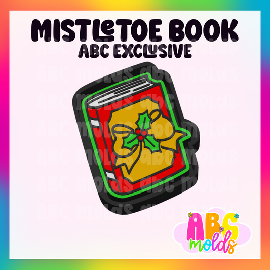 Mistletoe Book Silicone Freshie Mold