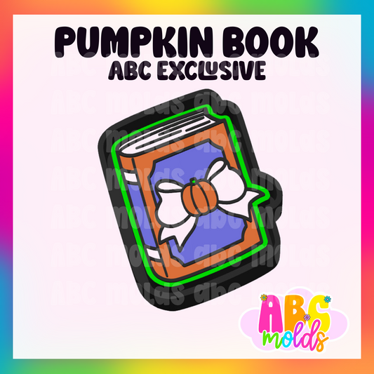 Pumpkin Book Silicone Freshie Mold