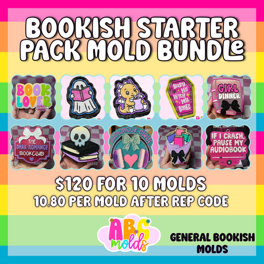 General Bookish Mold Bundle of 10 molds