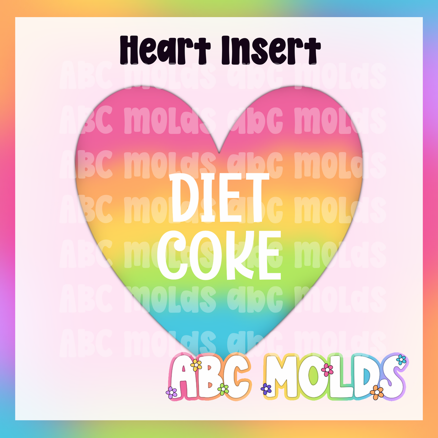 Heart Inserts listing 2 of 2 - silicone mold inserts