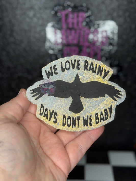 Rainy Days Raven Silicone Freshie Mold
