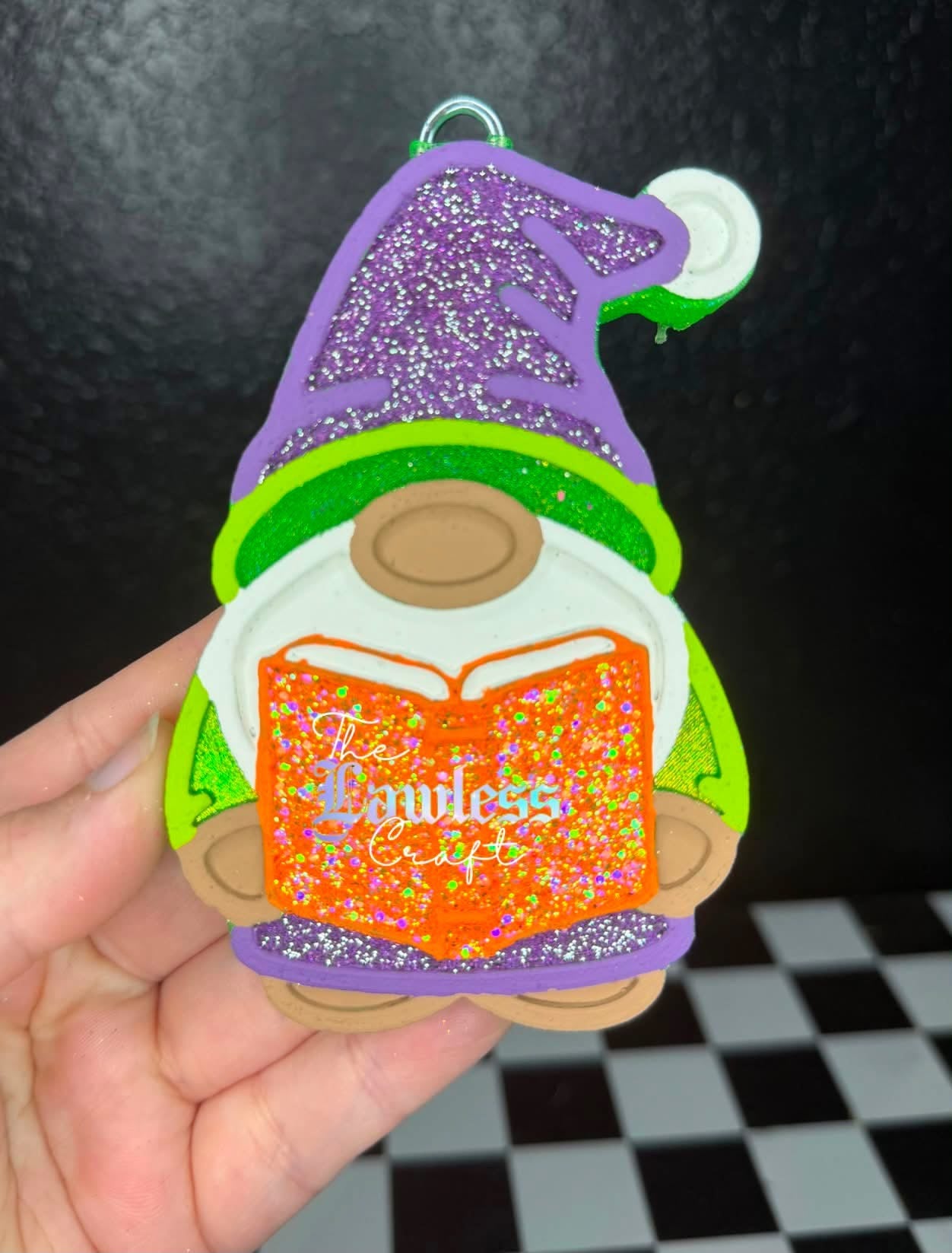 Reading gnome silicone Freshie mold
