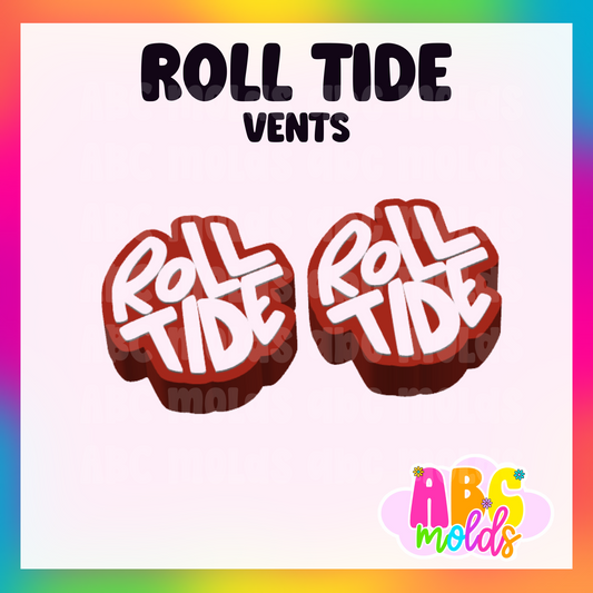 Roll Tide Vent Set silicone Freshie mold