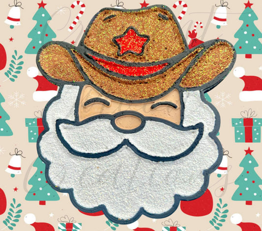 Cowboy Santa Silicone Mold