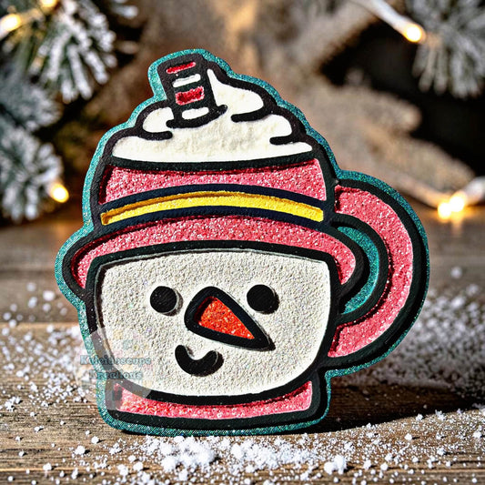 Snowman Mug Silicone Freshie Mold