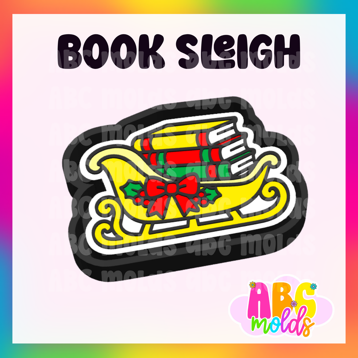 Sleigh of Books - Silicone Freshie Mold