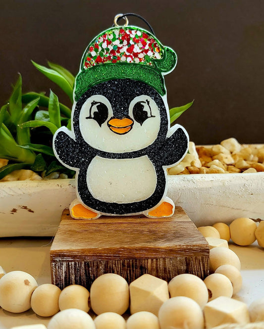 penguin 2 silicone mold
