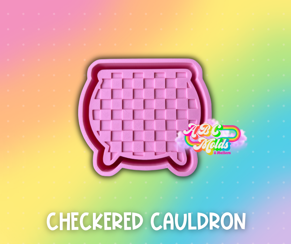 Checkered Cauldron silicone mold