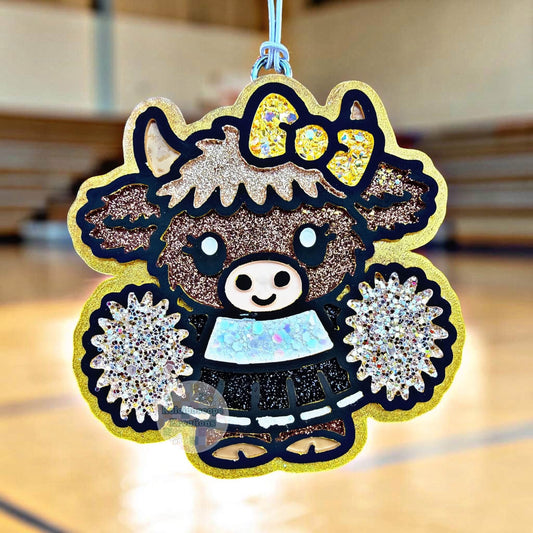 Cheer cow Silicone Freshie Mold