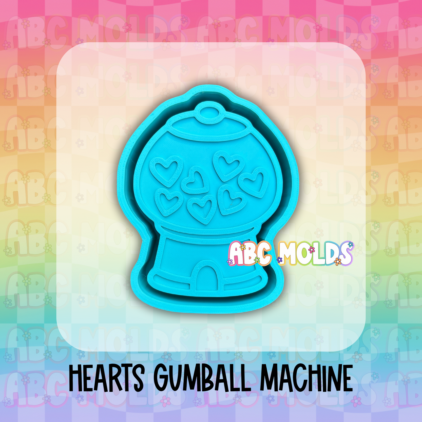 Heart Gum ball Machine Silicone Mold