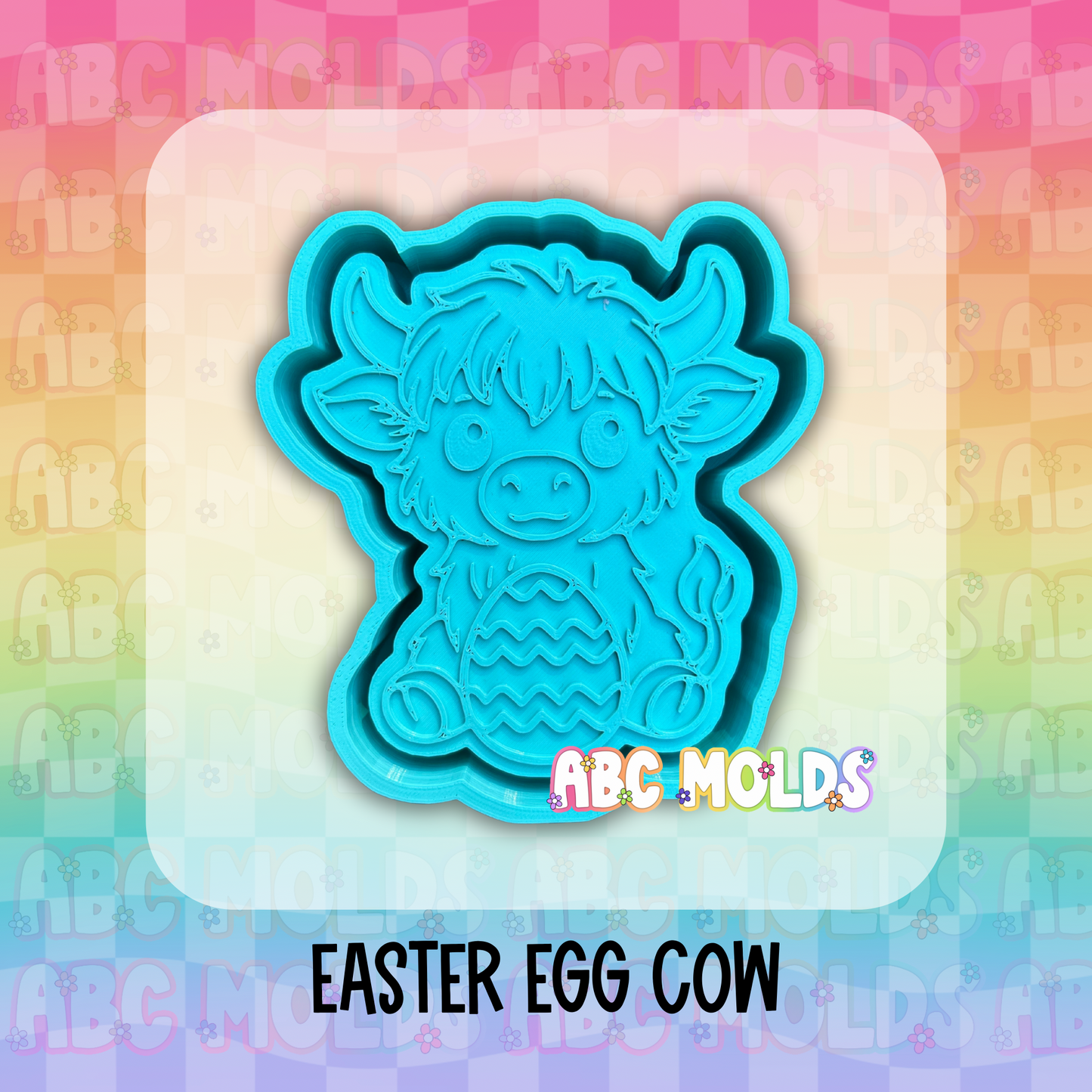 Easter Egg Cow Silicone Mold