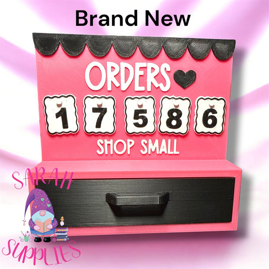 3d printed small business order counter - sold & shipped by Sarah supplies