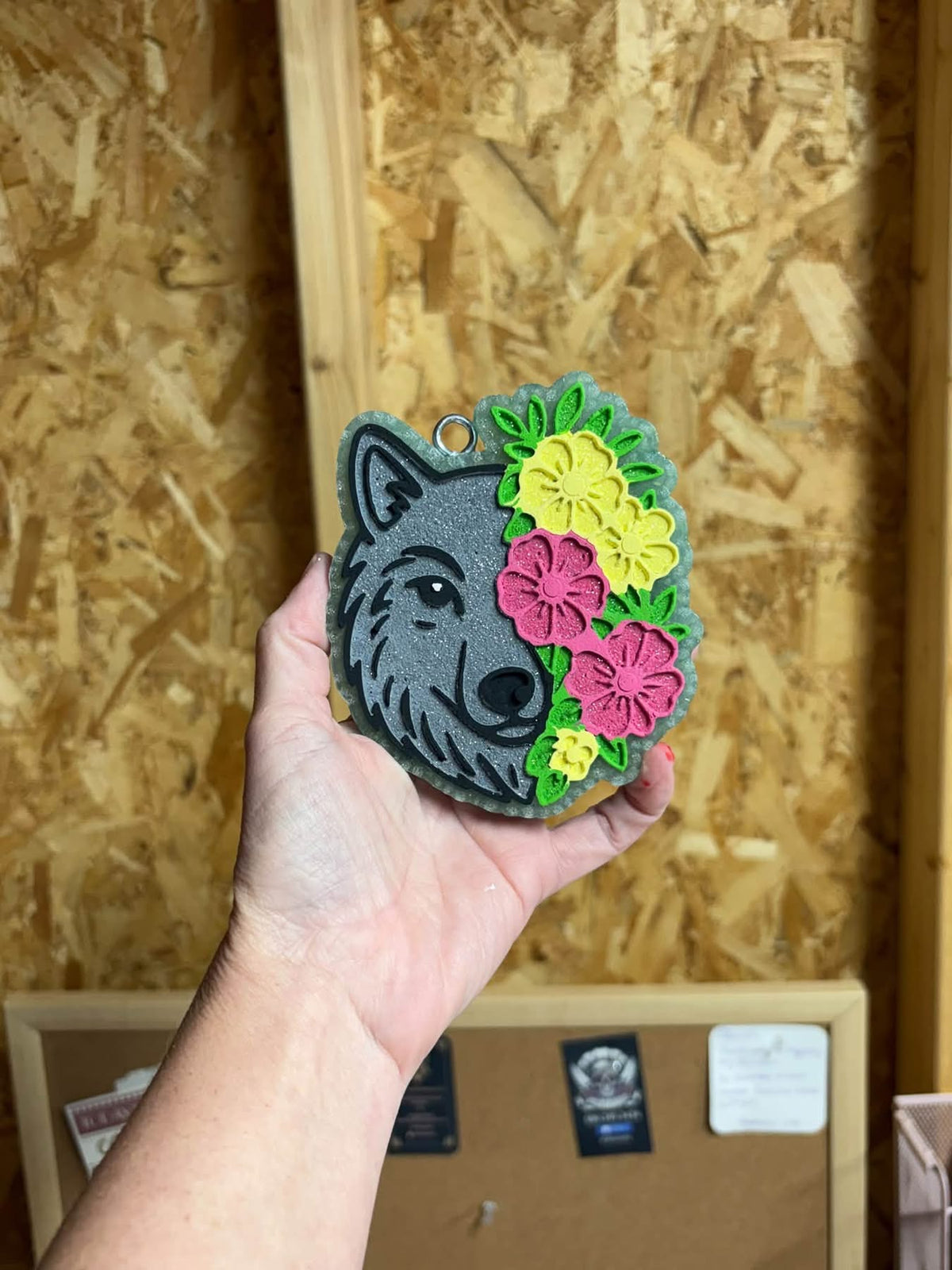 Floral Wolf - Silicone Freshie Mold