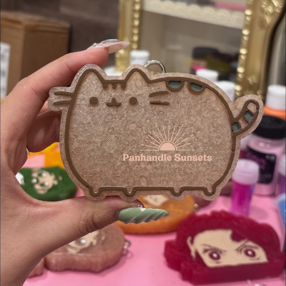 Push cat - Silicone Freshie Mold