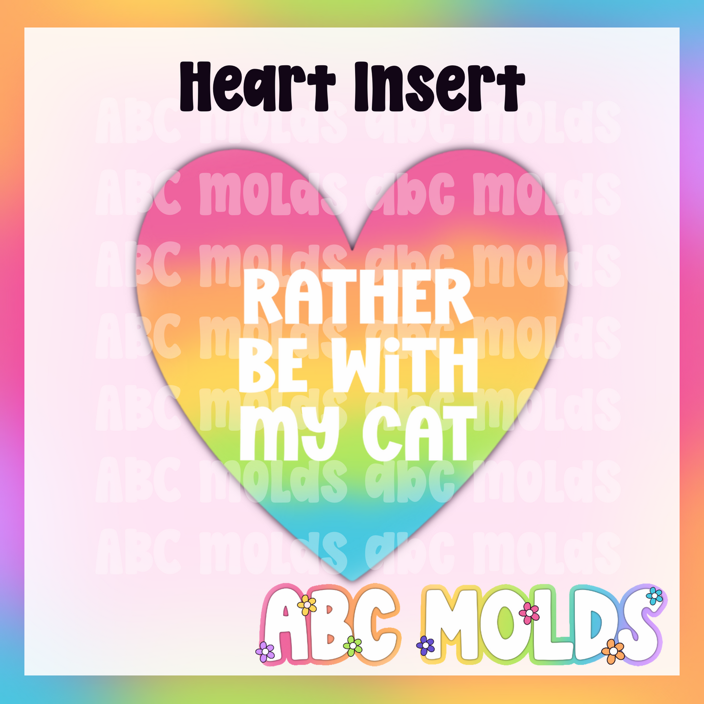 Heart Inserts listing 2 of 2 - silicone mold inserts