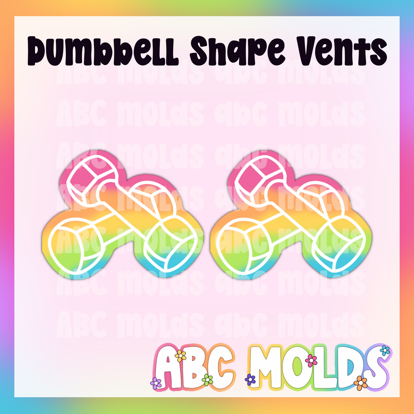 Dumbbell shaped vents Silicone Mold