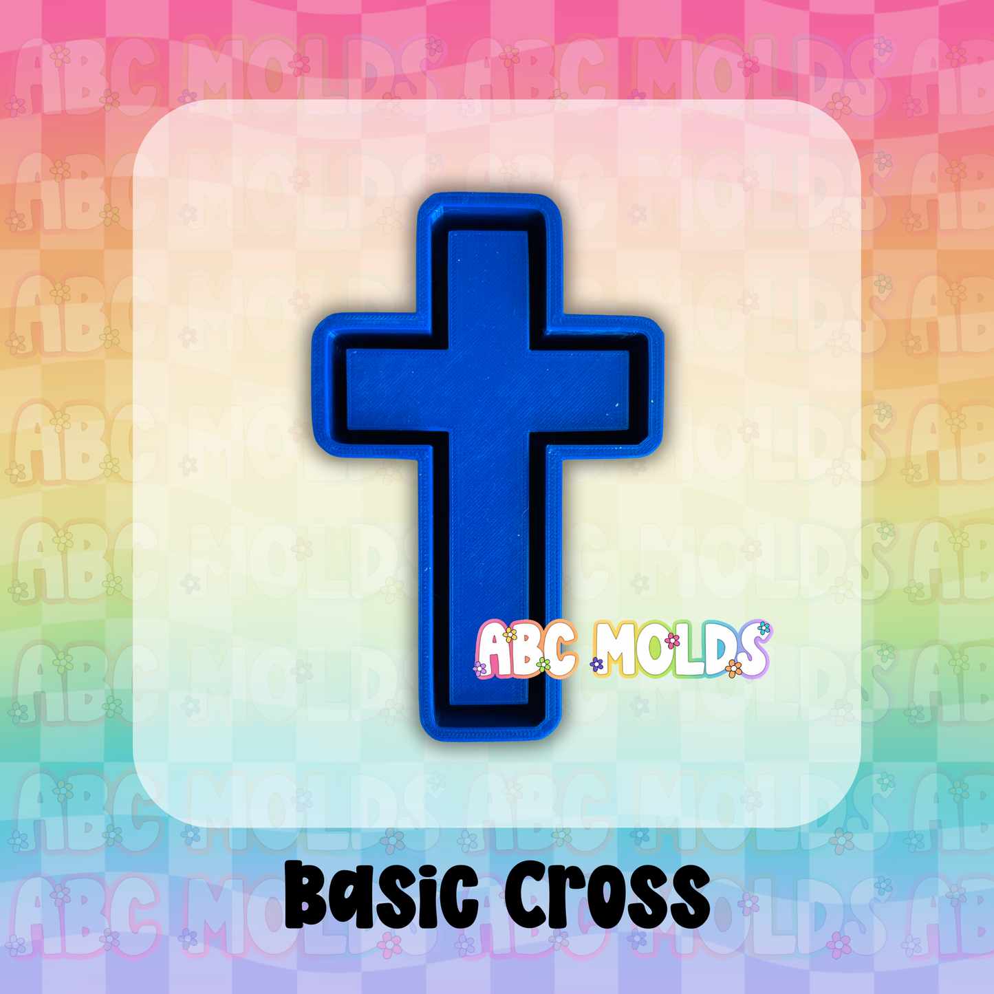 Basic Cross Silicone Freshie Mold