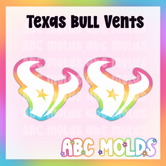 Texas Bulls Vents Silicone Freshie Mold