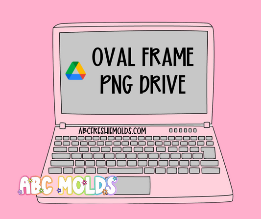 Oval Frame Cardstock PNG Drive