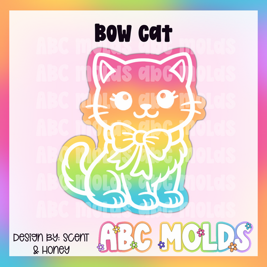 Bow Cat Silicone Freshie Mold