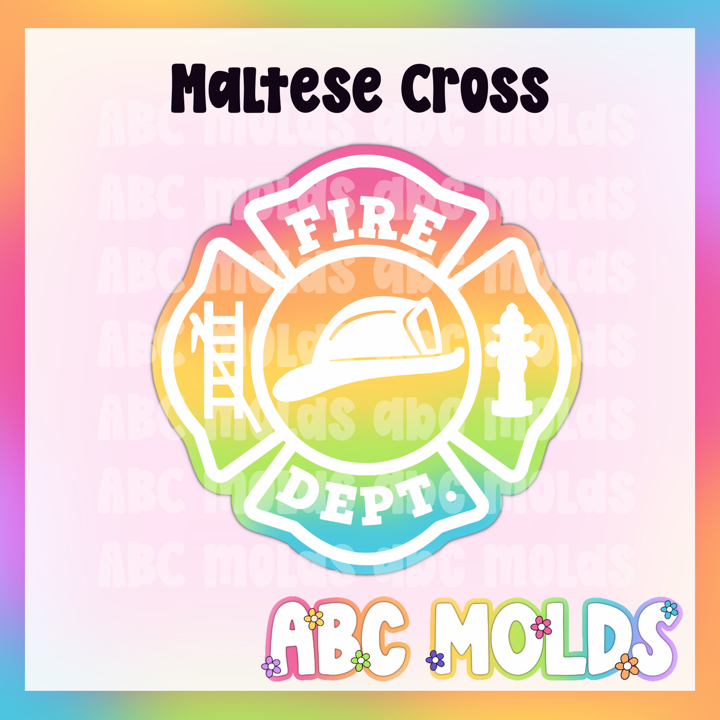 Maltese Cross Silicone Freshie Mold