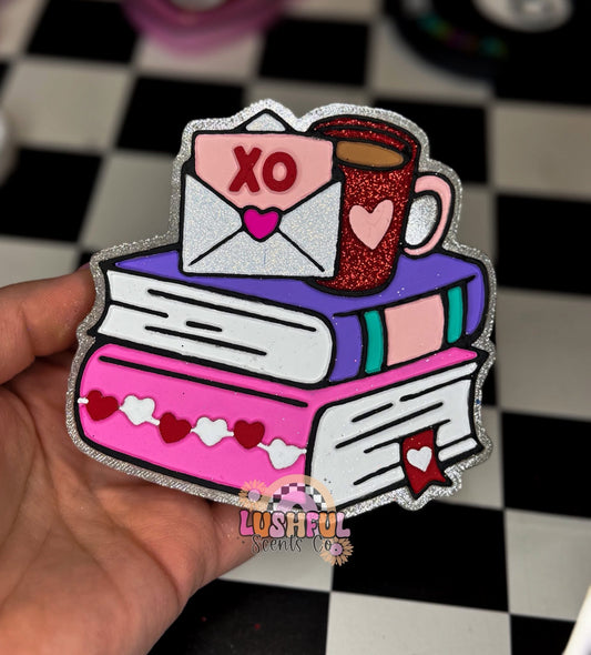 Valentines BookStack Silicone Mold