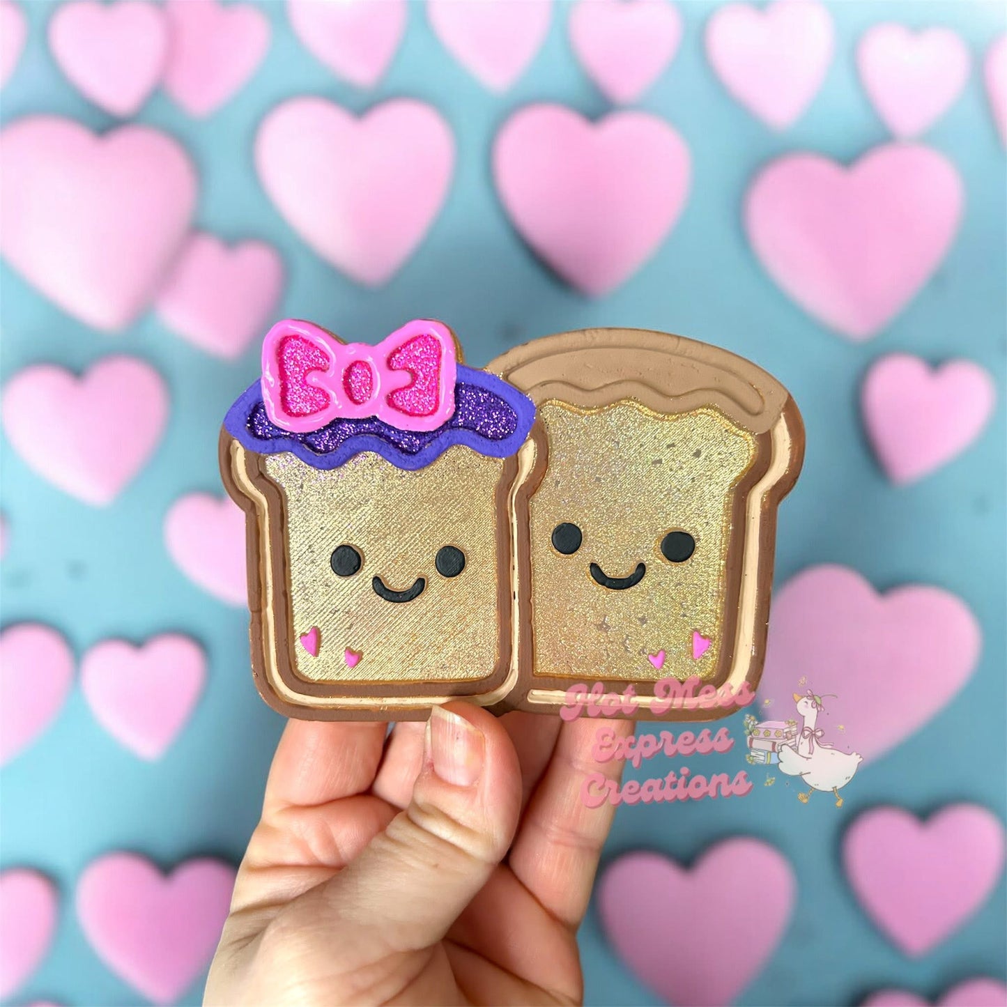 Toast Duo Silicone Freshie Mold
