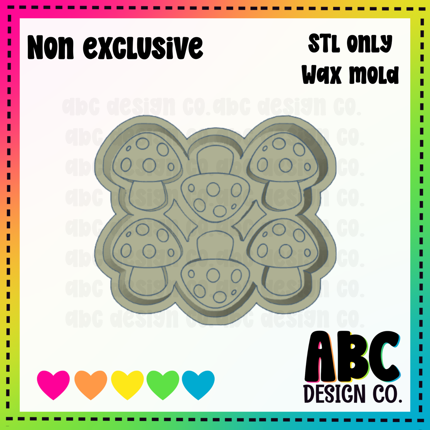 Mushroom WAX Mold STL - digital download