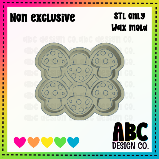Mushroom WAX Mold STL - digital download