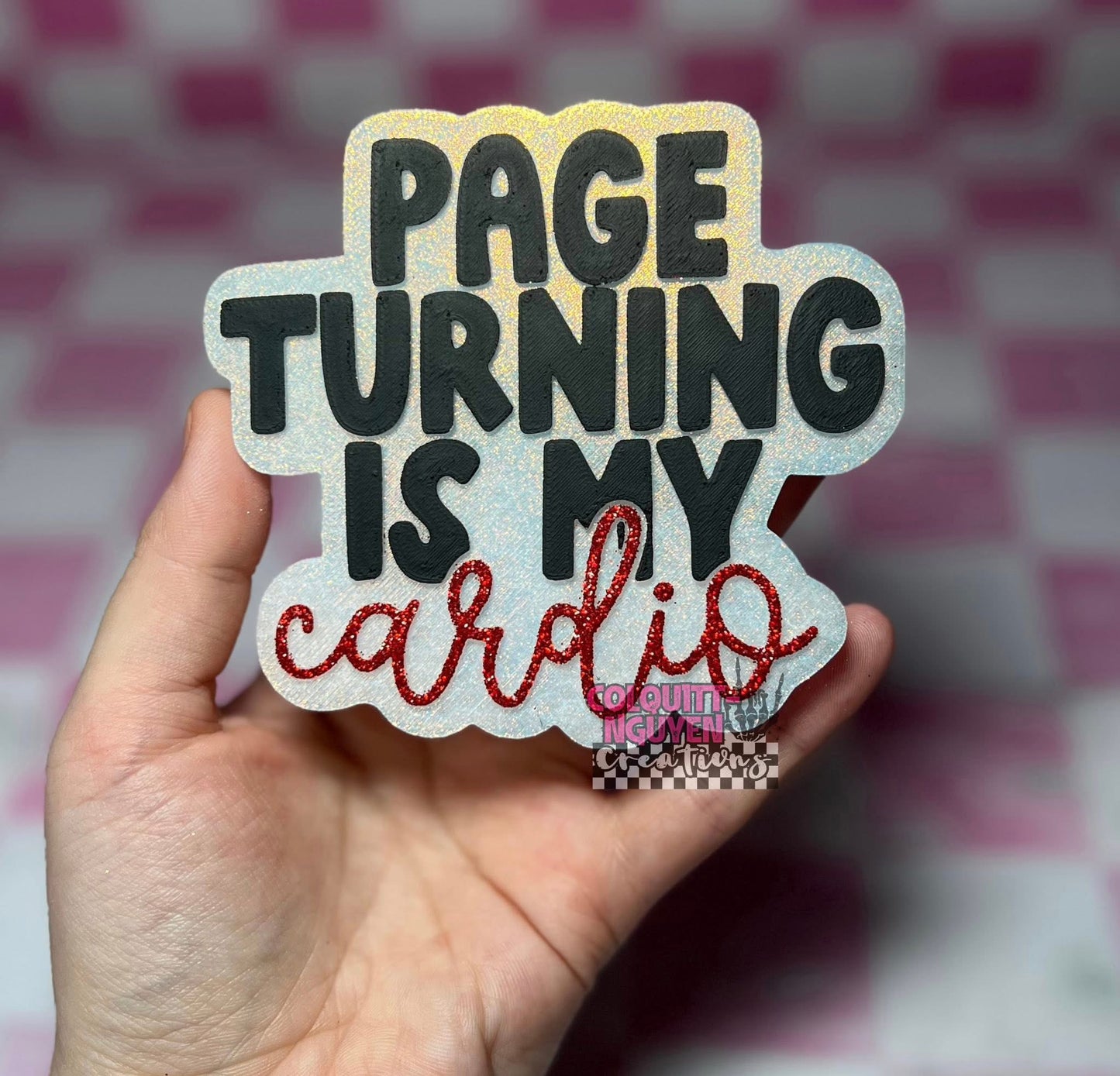 Page Turning is My Cardio Silicone Mold