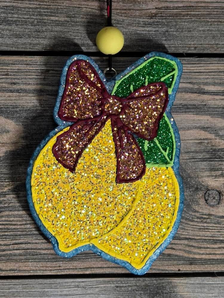 Bow Lemon Silicone Freshie Mold